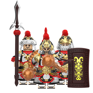 S101兼容国产中古士兵古代宋兵军重甲弓弩手第三方积木人仔玩具