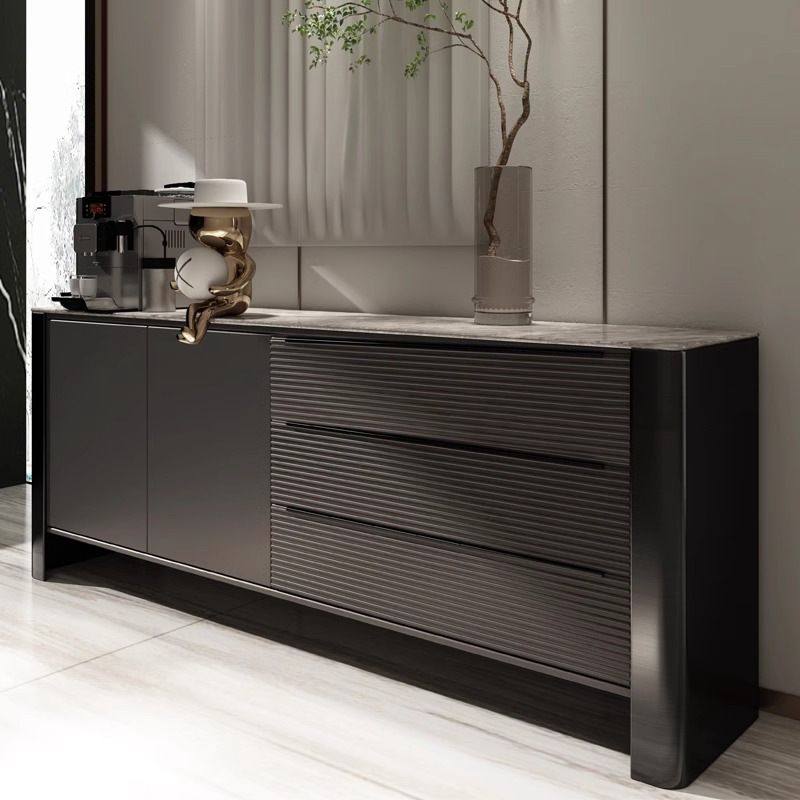 意式极简实木玄关柜现代简约客厅岩板靠墙餐厅餐边柜轻奢风储物柜,住宅家具,餐边柜,淘宝优惠券,粉丝福利购,淘宝优惠卷