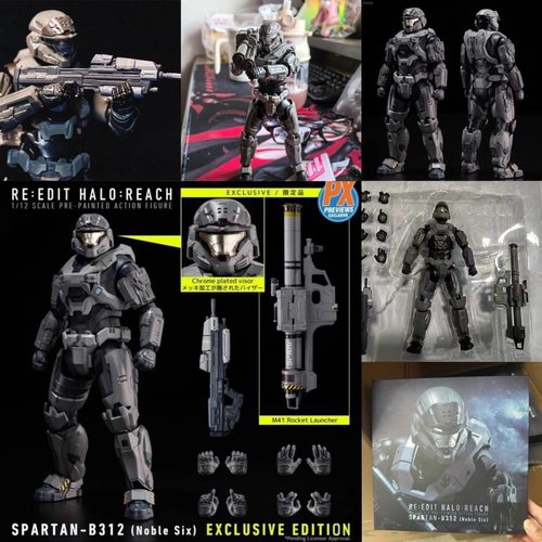 国产千值练士官长1/12光环致远星斯巴达B312贵族小队6号可动手办