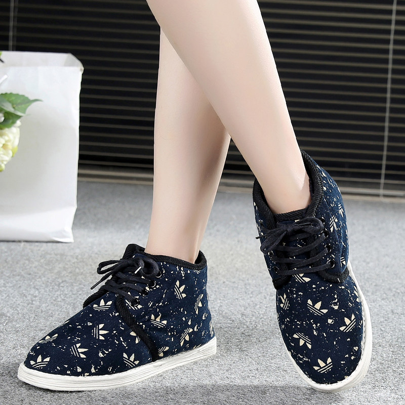 老北京布棉鞋女冬布底千层底手工平底加绒保暖传统复古中国风女鞋,女鞋,高帮鞋,淘宝优惠券,粉丝福利购,淘宝优惠卷