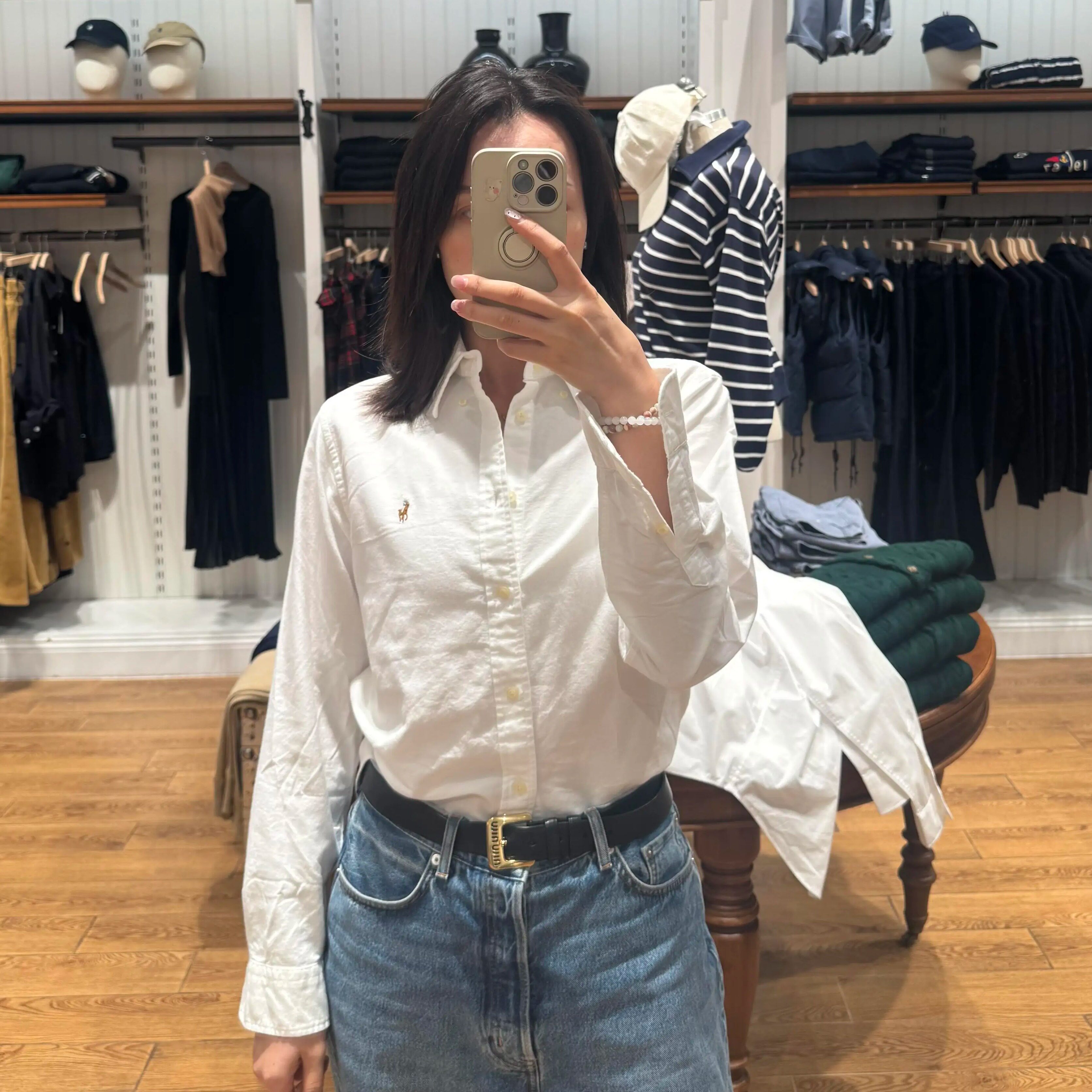 RL拉夫小马标衬衫牛津布男女衬衣