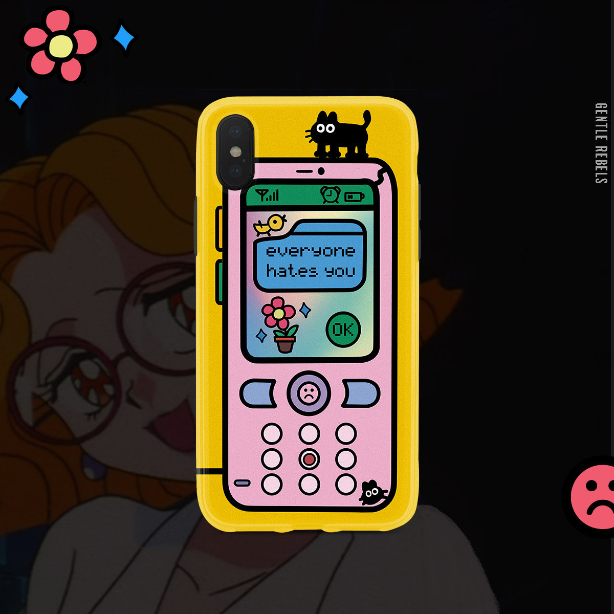 GENTLE REBELS卡通iphone7plus手机壳少女心软妹可爱丧日本苹果xs