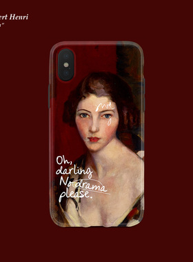 GENTLE REBELS文艺iphone16promax手机壳酒红油画ins网红少女适用苹果15欧洲艺术恶搞名画贵妇美术馆小众耐看