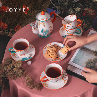 茶壶乔迁新居礼物新婚茶杯家用送礼物 JOYYE高档陶瓷下午茶具套装