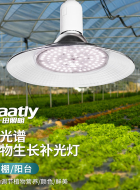 led全光谱仿太阳光植物补光灯蔬菜花卉育苗多肉植物生长室内大棚