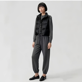 Theory女装羽绒服鸭绒立领拉链羽绒马甲O0907410