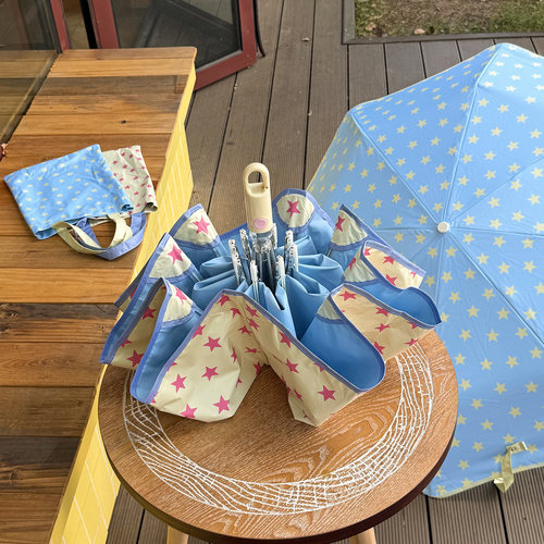 环扣自动圆角晴雨伞防晒太阳伞