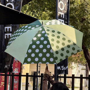 Rosy波点晴雨伞防晒防紫外线太阳伞两用女加固抗风折叠遮阳手动
