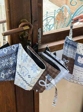 Rosy高颜值晴雨伞防晒防紫外线太阳伞两用女弯钩手动加大折叠遮阳