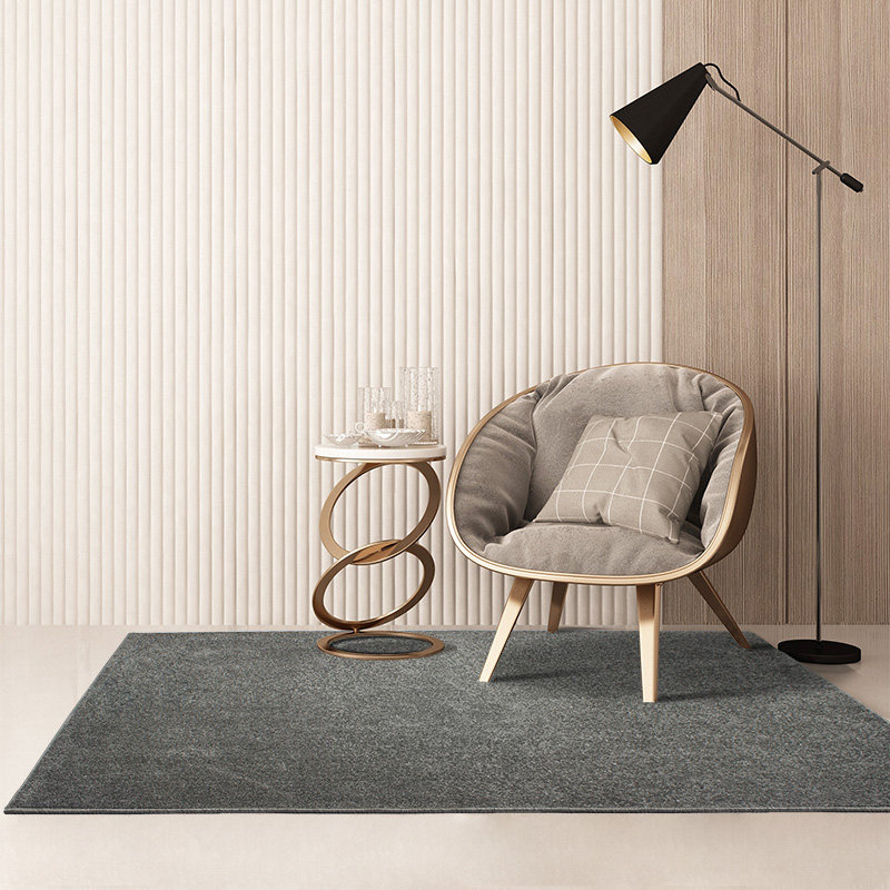 山花地毯卧室客厅满铺沙发茶几垫床边纯色定制地毯现代简约床下毯