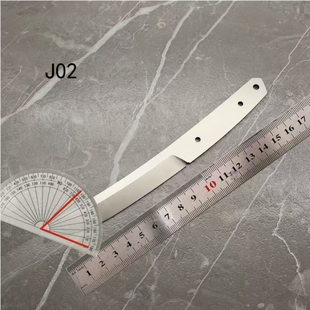 锻打加硬不锈钢 肋叉半成品刀胚 j02
