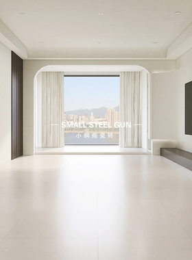 法式奶油白色金丝绒800x800微水泥客厅瓷砖 卫生间通体超白胚地砖