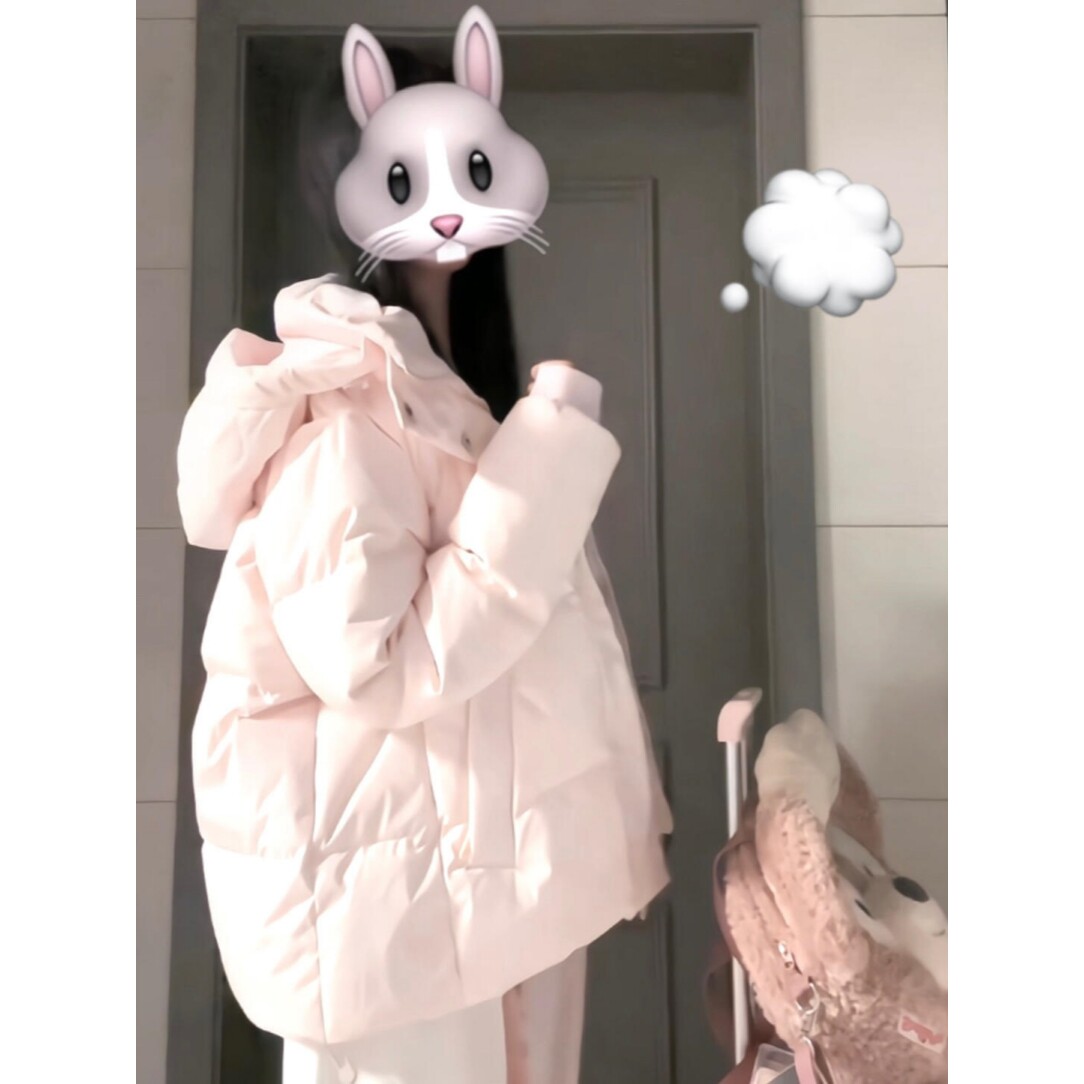 冬季短款羽绒服2026新款女款加厚时尚宽松小个子白鸭绒情侣面包服