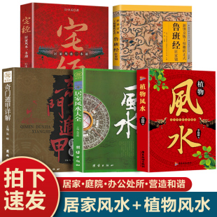 居家风水大全 宅经 植物风水 5册 修宝典住宅风水知识吉祥摆放建筑核心风水布局家装 奇门遁甲 风水入门书宜忌现代装 文化书 鲁班经
