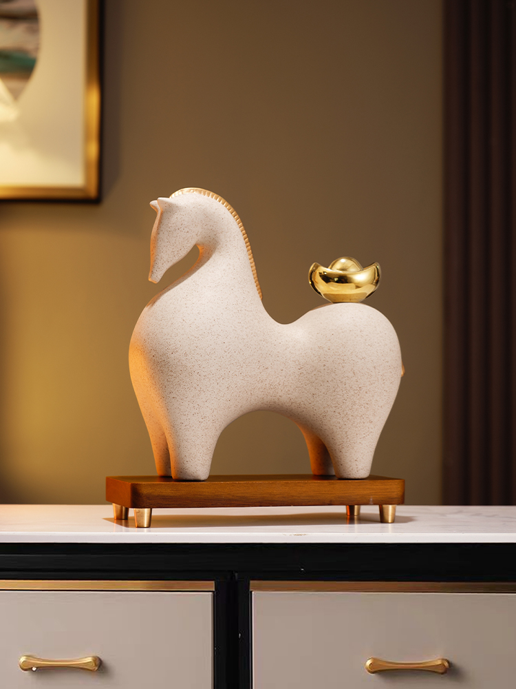 新中式创意马饰品办公室老板桌面装饰饰品客厅电视柜酒柜入口礼品