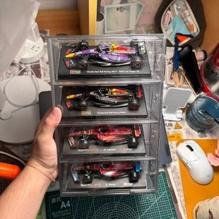 F1比美高1:43车模展示盒汽车模型收纳架亚克力透明防尘陈列柜山姆