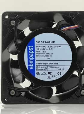 DV5214/2HP原装西德EBM-papst 24V 1.6A 38.5W 12738变频风扇风机