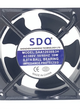 SAA12038/15050/17251/18060/20060B2H AC 220V 散热机柜风扇SDQ