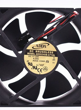 AD0924UB/XB/HB/MB-/A71/70GL/Y71GL/F91GP双滚珠24V轴流风扇ADDA
