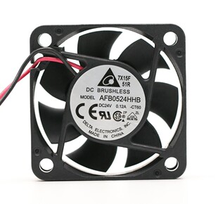 AFB0524HHB 台达5015 24V 0.17A 5CM 大风量 双滚珠 变频器风扇