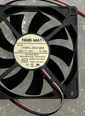 3106KL-05W-B59/08015SS-24N-AL/BL 8015滚珠三线报警24V轴流风扇