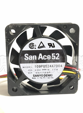 SanAce52 109P0524A7D03 109P0524A7D04 24V 0.11A 正品三洋风扇