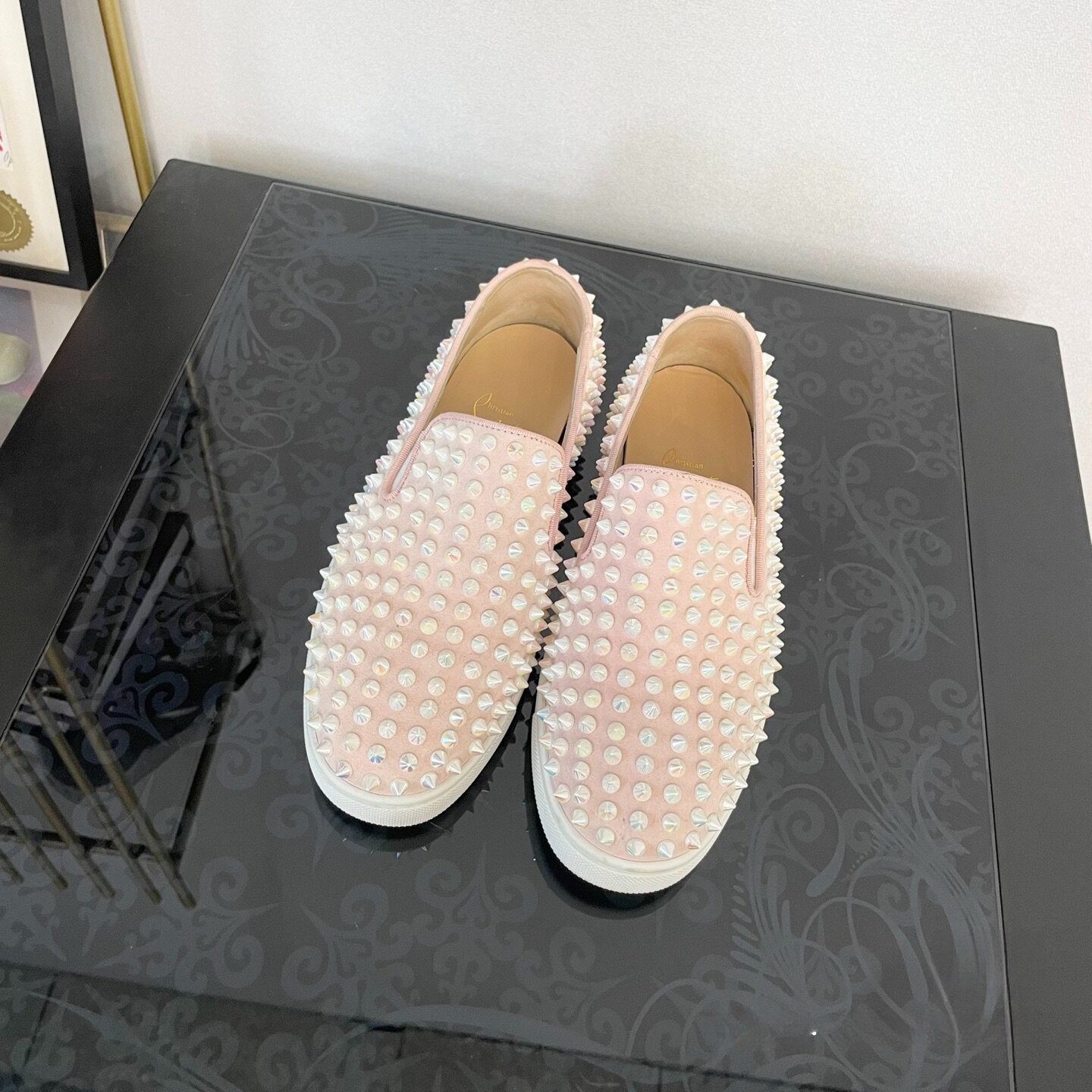 万物二奢 95新 Christian Louboutin/路铂廷 糖果铆钉乐福鞋35码