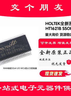 原装正品 HT1621B SSOP-48 RAM映射32*4 LCD控制器芯片I/O MCU