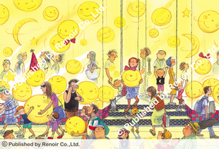 雷诺瓦进口成人益智玩具/几米/月亮出来了/300片/纸质拼图现货