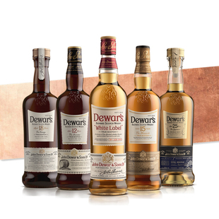 DEWAR'S 帝王二次陈酿白牌调配12/15/18/25年苏格兰威士忌酒750ml