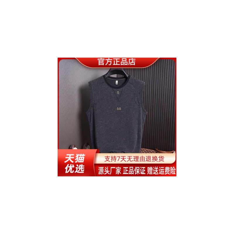 绅度轩服饰LMVQ高档运动无袖t恤男士夏圆领健身宽松背心吸汗上衣