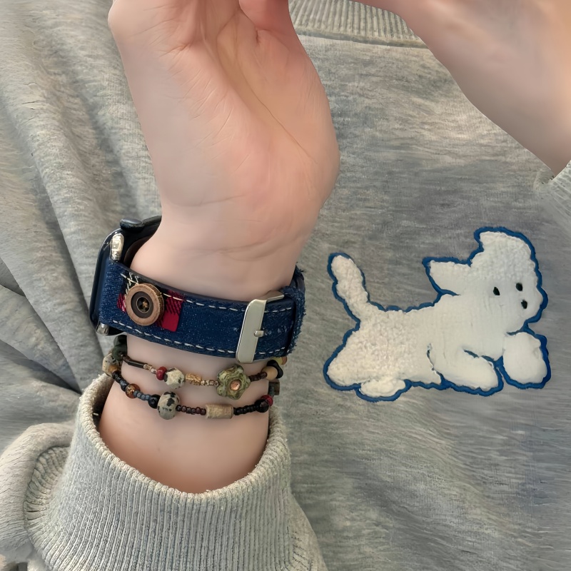可爱小熊高级感applewatch10表带