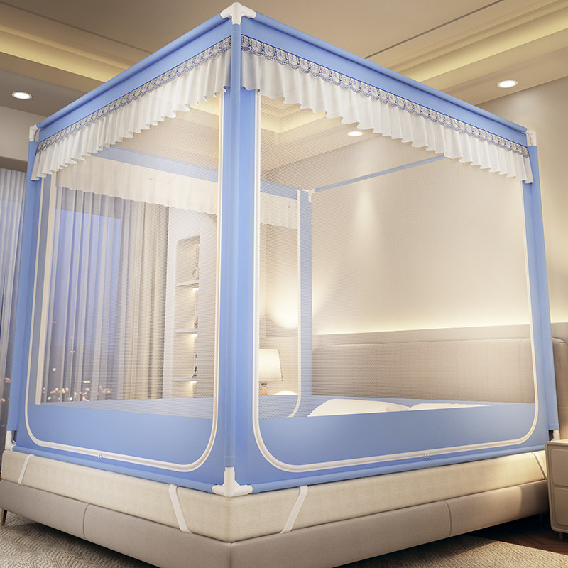 防摔蚊帐家用卧室2026新款儿童婴儿防掉高级纹账蒙古包免安装2023