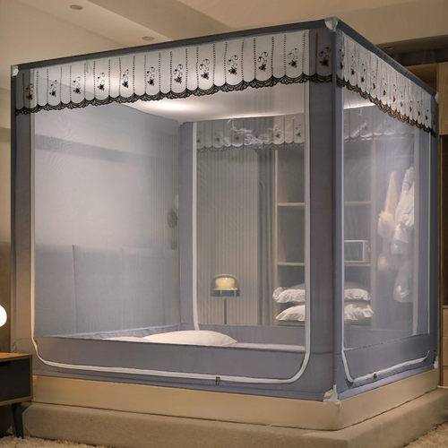 刺绣花边加厚烤漆支架坐床式防摔