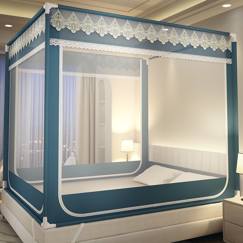 2026新款蚊帐家用防摔儿童婴儿卧室蒙古包免安装防止掉床围栏全底