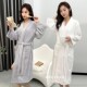 可穿浴衣加厚吸水男女士加长款 美容院浴袍可定制logo酒店同款 四季