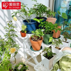 Балкон стойки 爱丽思塑料阳台置物架室内外花架客厅落地式多肉花架子花盆爱丽丝