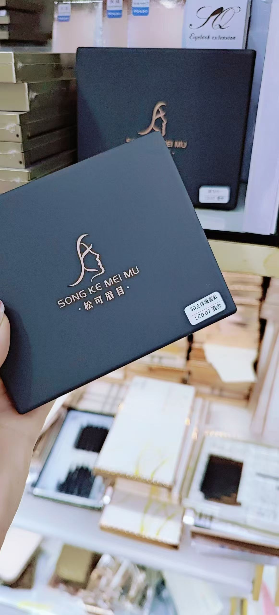 漫画山茶花睫毛嫁接凌乱新款LC3D野生立体美睫店专用多层蓬松