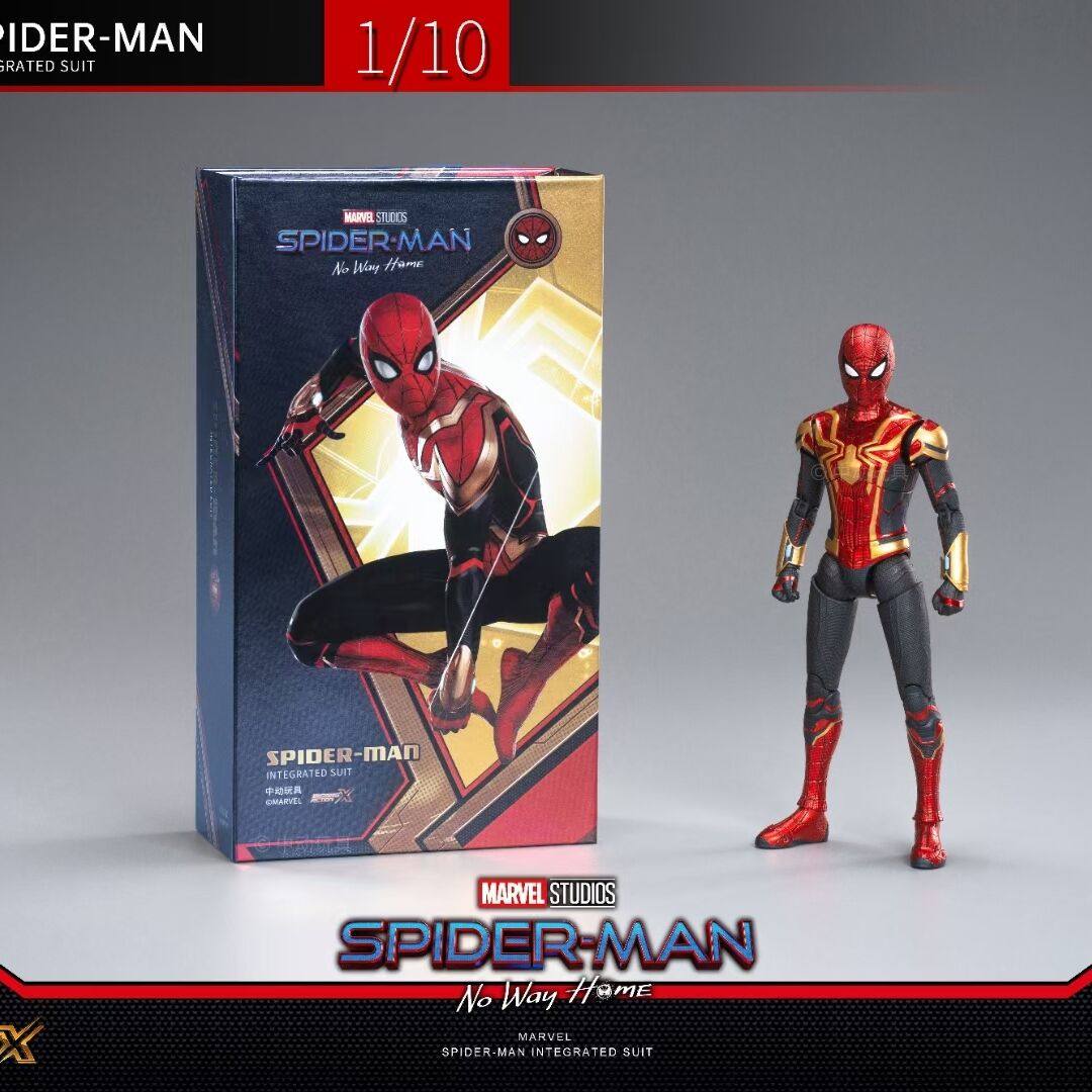 中动蜘蛛侠手办英雄无归新款10周年纪念版可玩具简易可动正版授权