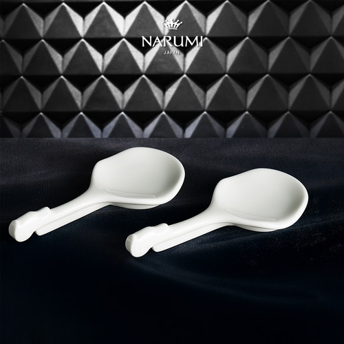 日本NARUMI/鸣海CHINESE WHITE纯白筷子&匙架骨瓷/2只92626-9468G