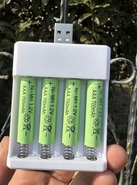 通用3.7V充电线特技车玩具车14500/500mAh充电器五号充电电池7号5