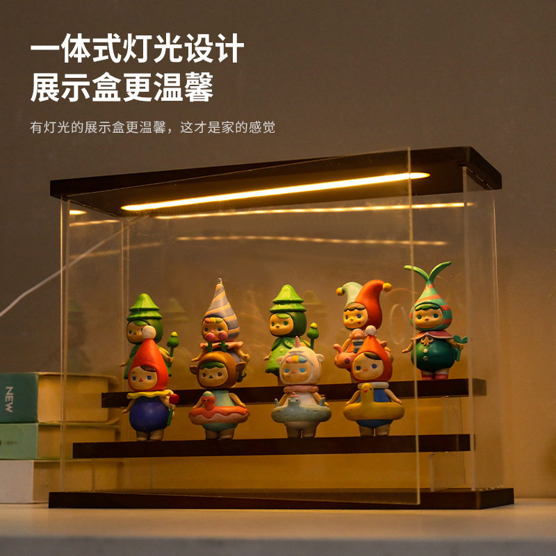 亚克力盲盒透明手办收纳展示架