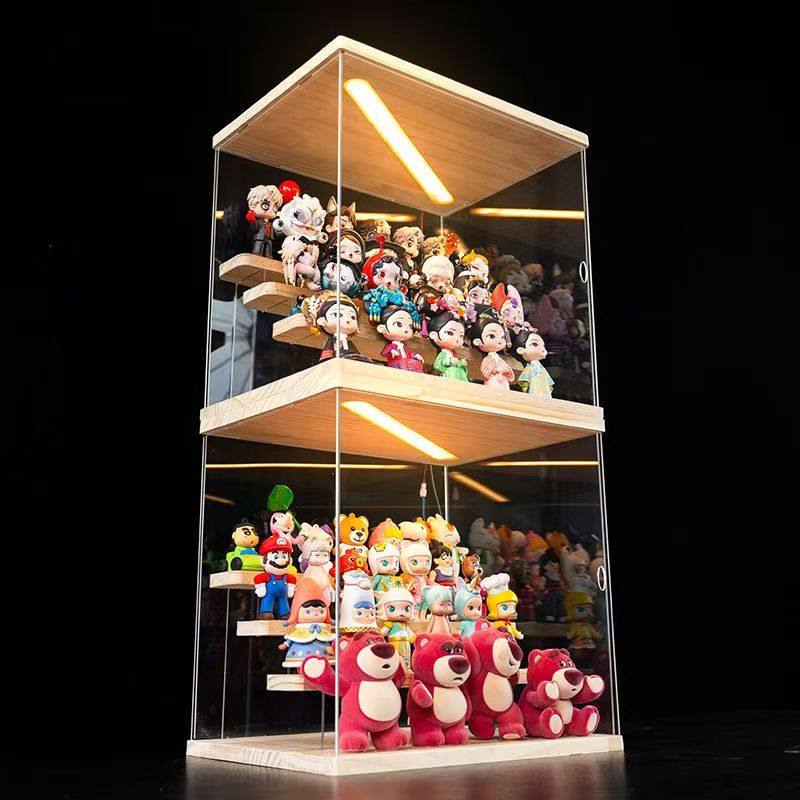 盲盒收纳盒展示架手办玩具展示柜防尘亚克力透明手办展示盒跨境,收纳整理,手办收纳盒,淘宝优惠券,粉丝福利购,淘宝优惠卷
