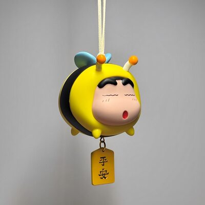 小蜜蜂蜡笔小新汽车挂件2026新款创意可爱车载后视镜挂饰车内装饰