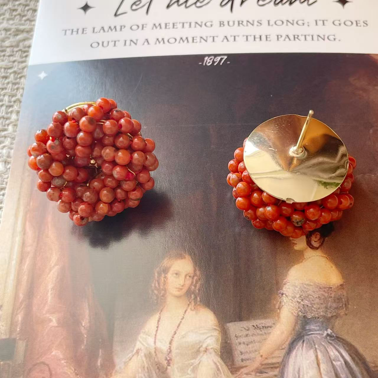 A974睡觉爆款新款上市黄铜设计感优质耳环素圈精品流苏疯狂促销