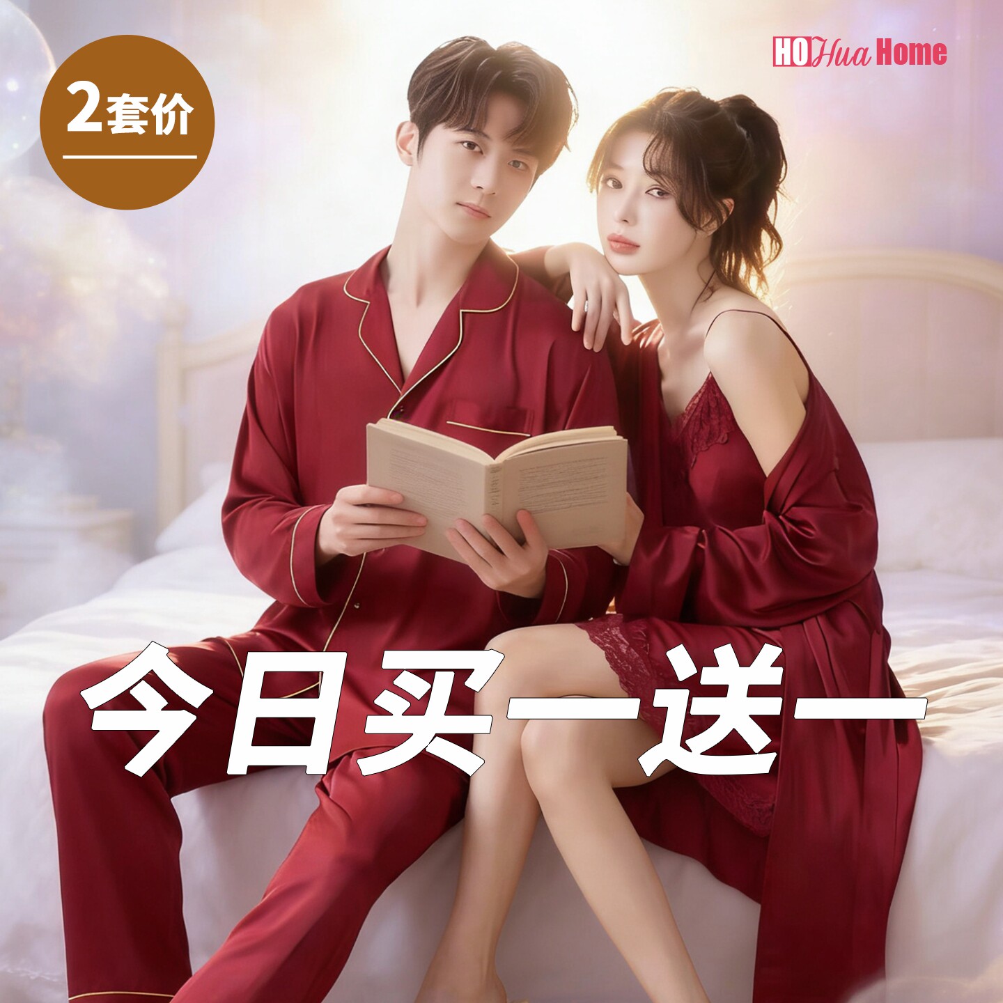 结婚睡衣女夏季情侣冰丝吊带春秋