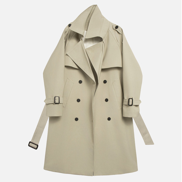 中长款风衣外套双排扣系带收腰2026新款秋季英伦风高级感大衣,女装/女士精品,风衣,淘宝优惠券,粉丝福利购,淘宝优惠卷