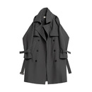 风衣外套男女春秋中长款 英伦风小个子流行高级气质大衣垂感休闲