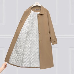 毛呢外套女秋冬季 呢子大衣外套 赫本风保暖宽松星空呢高级感中长款