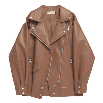 2025新款宽松皮衣外套